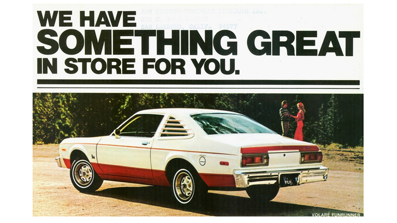 Illustration for article titled Meh Car Monday: Fly With The Plymouth Volaré Into Clouds Of Apathy